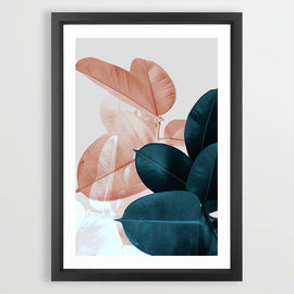 Abstract Leaves Art Print