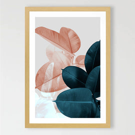 Abstract Leaves Art Print