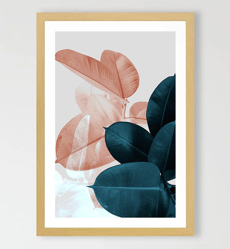 Abstract Leaves Art Print