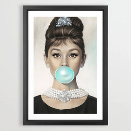 Audrey Bubble Art Print