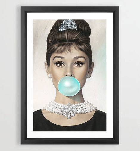 Audrey Bubble Art Print