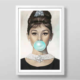 Audrey Bubble Art Print