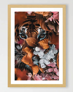 Autumn Tiger Art Print