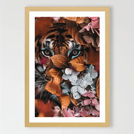 Autumn Tiger Art Print