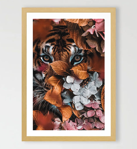 Autumn Tiger Art Print