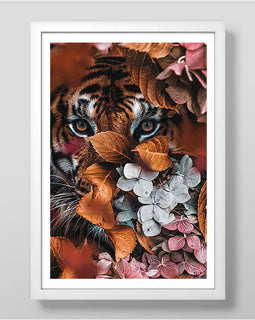 Autumn Tiger Art Print