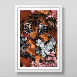 Autumn Tiger Art Print