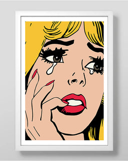 Broken Heart Blonde Art Print