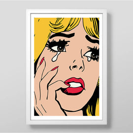 Broken Heart Blonde Art Print