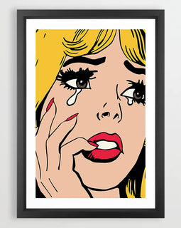 Broken Heart Blonde Art Print