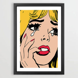 Broken Heart Blonde Art Print