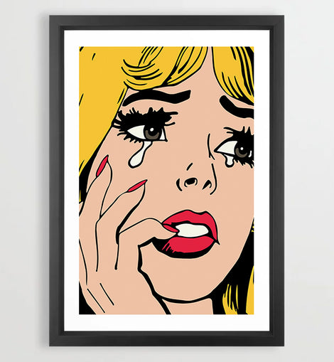 Broken Heart Blonde Art Print