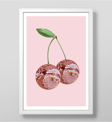 Cherry Disco Art Print