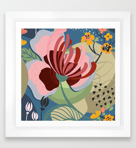 Dancing Flowers Art Print