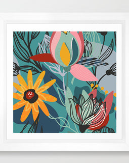 Dancing Flowers 2 Art Print