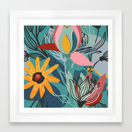 Dancing Flowers 2 Art Print