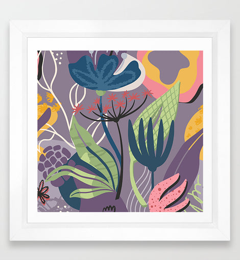 Dancing Flowers 3 Art Print