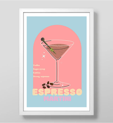 Espresso Cocktail Art Print