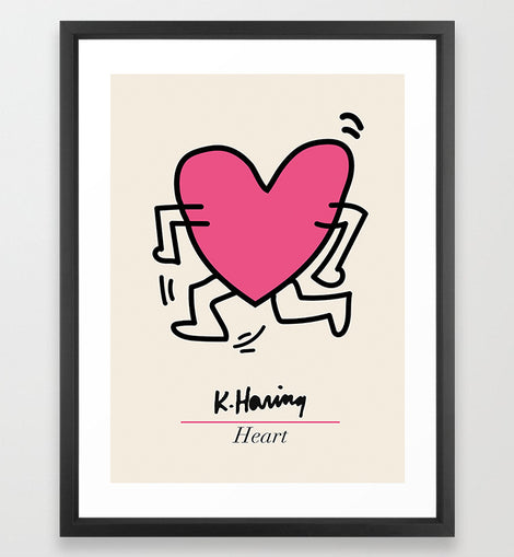 Heart by Keith Haring Art Print