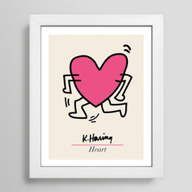 Heart by Keith Haring Art Print