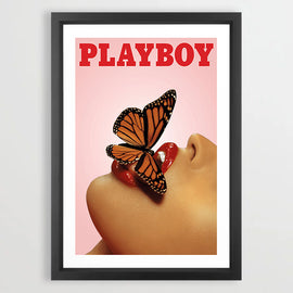 Butterfly Lips Art Print