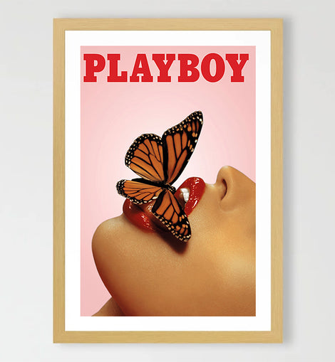 Butterfly Lips Art Print