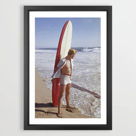 Malibu Surfer Art Print