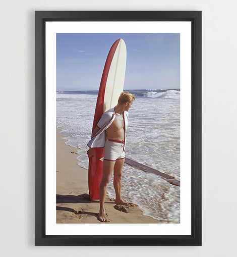 Malibu Surfer Art Print