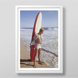 Malibu Surfer Art Print