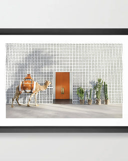 Palm Springs Camel Art Print