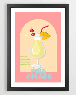 Pina Colada Cocktail Art Print