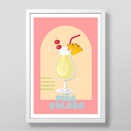 Pina Colada Cocktail Art Print