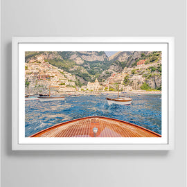 Positano Boats Art Print