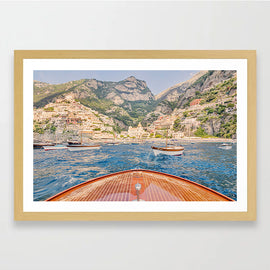 Positano Boats Art Print