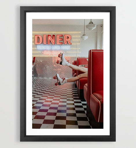 Retro Diner Art Print