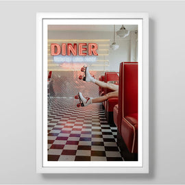 Retro Diner Art Print