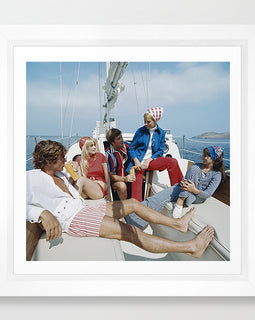 Sailing with Friends Art Print