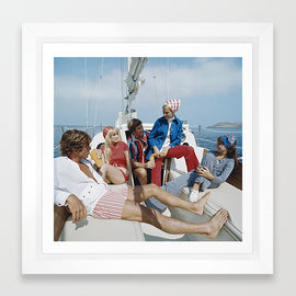 Sailing with Friends Art Print