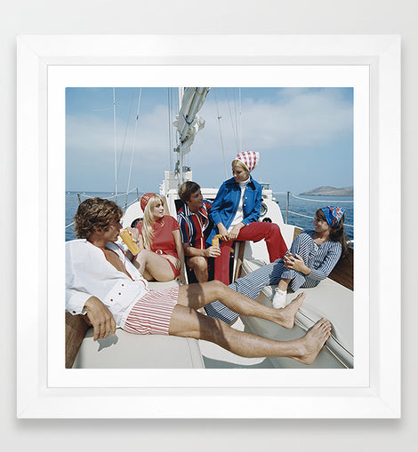 Sailing with Friends Art Print