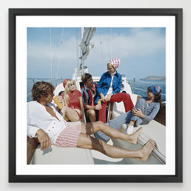 Sailing with Friends Art Print