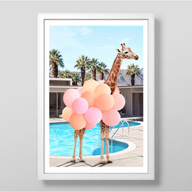 Sassy Giraffe Art Print