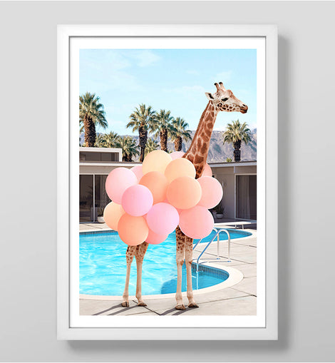 Sassy Giraffe Art Print