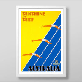 Sunshine Surf Art Print