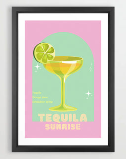 Tequila Cocktail Art Print