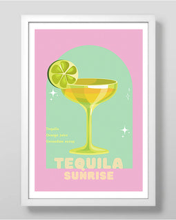 Tequila Cocktail Art Print