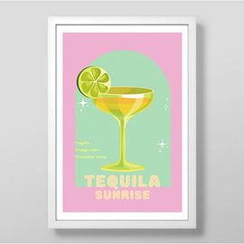 Tequila Cocktail Art Print