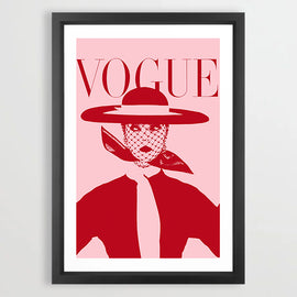 Vogue Pink Art Print