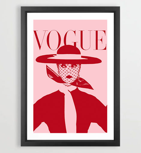 Vogue Pink Art Print