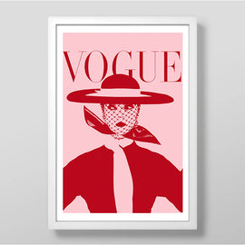 Vogue Pink Art Print